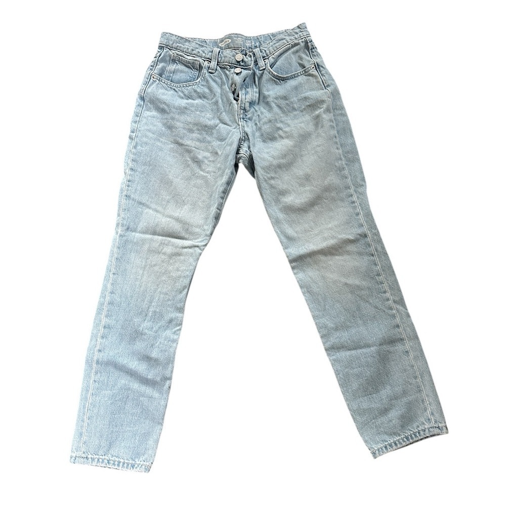 Old Navy Girls Jeans size 14, adjustable waist, straight, hi rise, button front